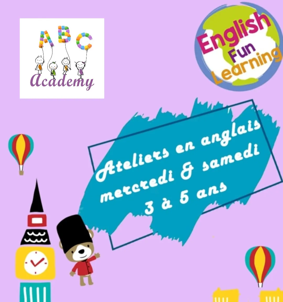 Atelier English Fun Learning pour enfants de 3 à 5 ans — ABC Academy Rabat